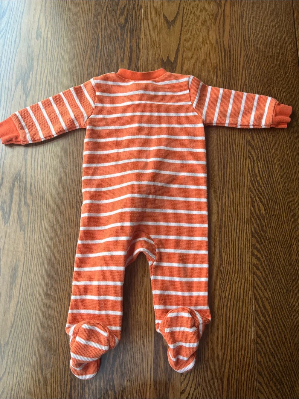 Carter's Striped Pumpkin Footed One-Piece